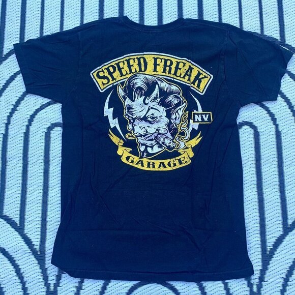Speed Freak Garage NV Graphic T-Shirt - Picture 1 of 7